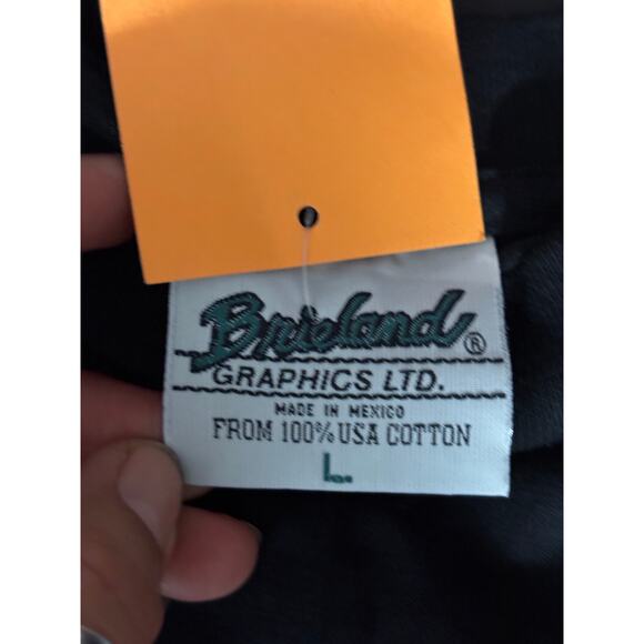 Vintage 1991 Glow In The Dark Halloween Graphic T Shirt Brieland LARGE New - Picture 4 of 12